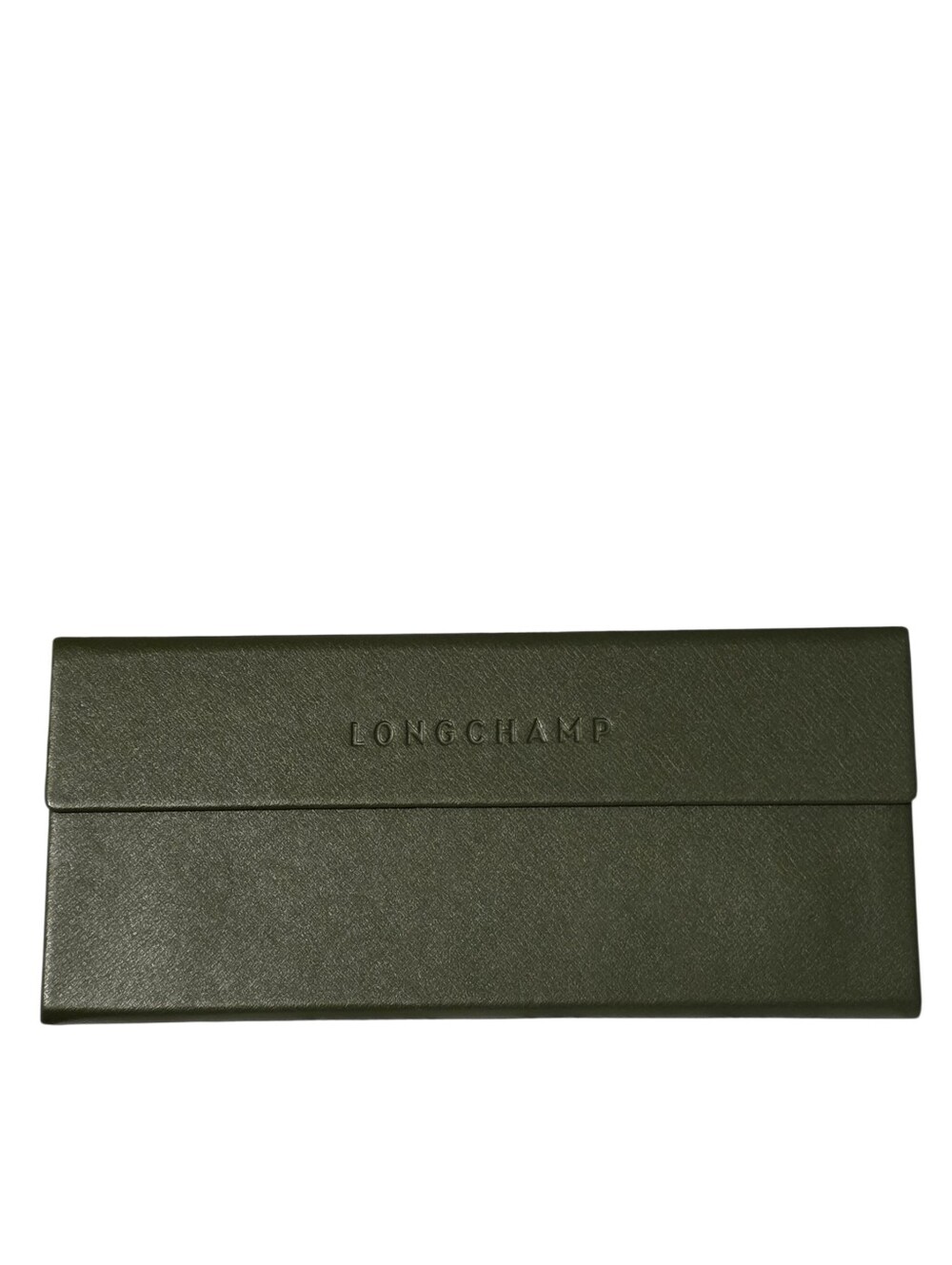 Longchamp Green Hardshell Triangular Glasses Case With Magnetic Close VGUC